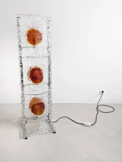 Outlet Pamono Murano Floor Lamp by Toni Zuccheri for A.V. Mazzega 1970s