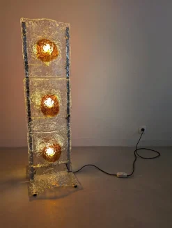 Outlet Pamono Murano Floor Lamp by Toni Zuccheri for A.V. Mazzega 1970s