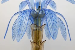 Clearance Pamono Murano Glass and Brass Palm Tree Floor Lamp, 1970s