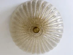 Best Pamono Murano Glass Ceiling Light by Barovier & Toso, Italy, 1960s