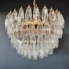 Best Pamono Murano Glass Chandelier with 111 Polyedry, 1990s