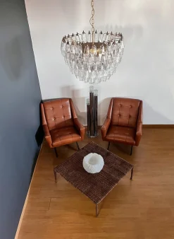 Best Pamono Murano Glass Chandelier with 111 Polyedry, 1990s