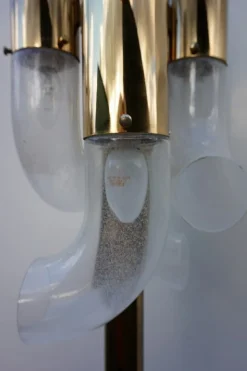 New Pamono Murano Glass Floor Lamp by Aldo Nason for Mazegga, 1970s