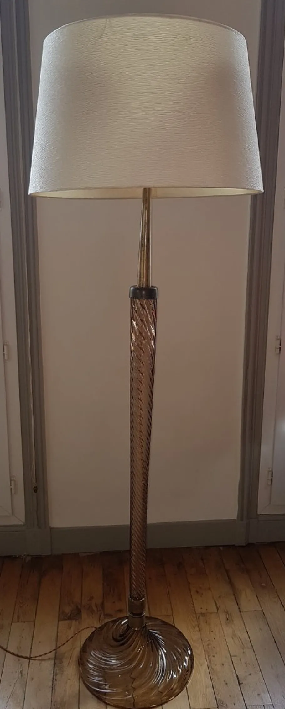 Pamono Murano Glass Floor Lamp by Paolo Venini for Venini, 1942