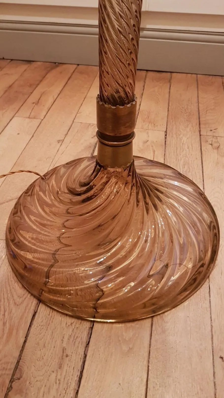 Pamono Murano Glass Floor Lamp by Paolo Venini for Venini, 1942