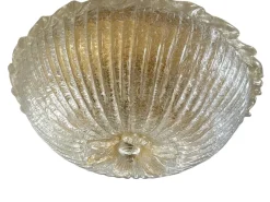 Best Pamono Murano Glass Flush Mount, 1970s