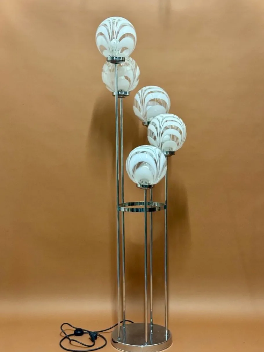 Hot Pamono Murano Glass Lamp by Toni Zucherri for Venini, 1970s