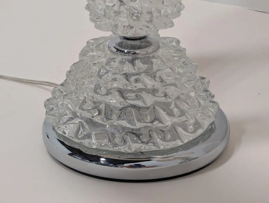 Clearance Pamono Murano Glass Lamps from Porta Romana, Set of 2