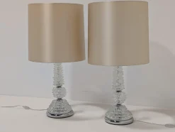 Clearance Pamono Murano Glass Lamps from Porta Romana, Set of 2