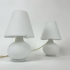 Clearance Pamono Murano Glass Mushroom Table Lamp, 1980s