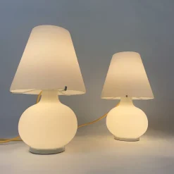 Clearance Pamono Murano Glass Mushroom Table Lamp, 1980s