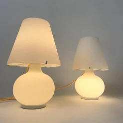 Clearance Pamono Murano Glass Mushroom Table Lamp, 1980s
