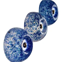 Best Pamono Murano Glass Neverrino Ceiling Lights attributed to Gae Aulenti for Vistosi, 1970s, Set of 3