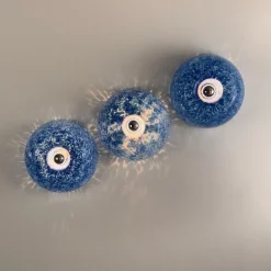 Best Pamono Murano Glass Neverrino Ceiling Lights attributed to Gae Aulenti for Vistosi, 1970s, Set of 3