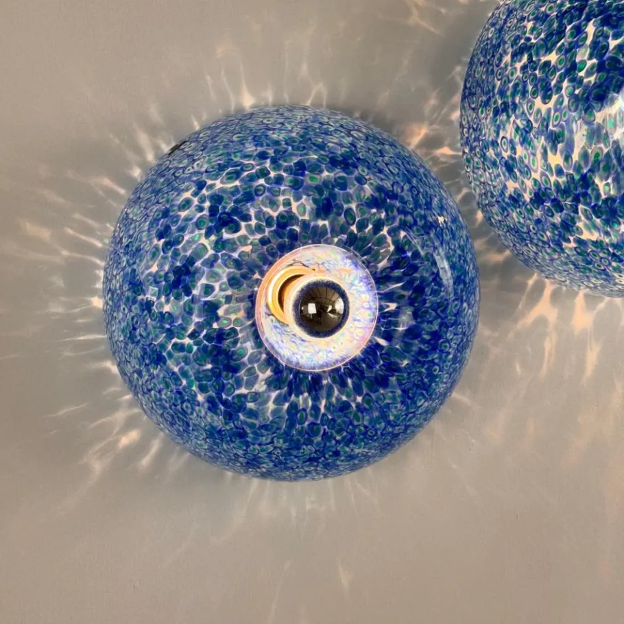 Best Pamono Murano Glass Neverrino Ceiling Lights attributed to Gae Aulenti for Vistosi, 1970s, Set of 3