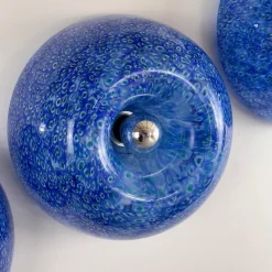 Best Pamono Murano Glass Neverrino Ceiling Lights attributed to Gae Aulenti for Vistosi, 1970s, Set of 3