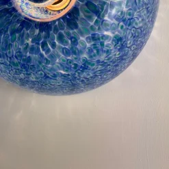 Best Pamono Murano Glass Neverrino Ceiling Lights attributed to Gae Aulenti for Vistosi, 1970s, Set of 3