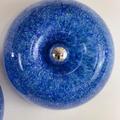 Best Pamono Murano Glass Neverrino Ceiling Lights attributed to Gae Aulenti for Vistosi, 1970s, Set of 3