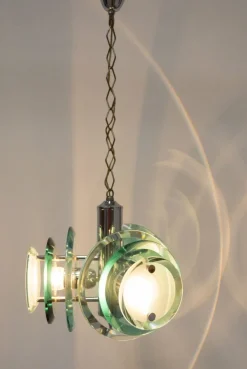 Best Pamono Murano Glass Pendant Lamp, 1960s