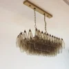 Best Pamono Murano Poliedri Chandelier by Carlo Scarpa with 84 Smoked Glasses, 1990s