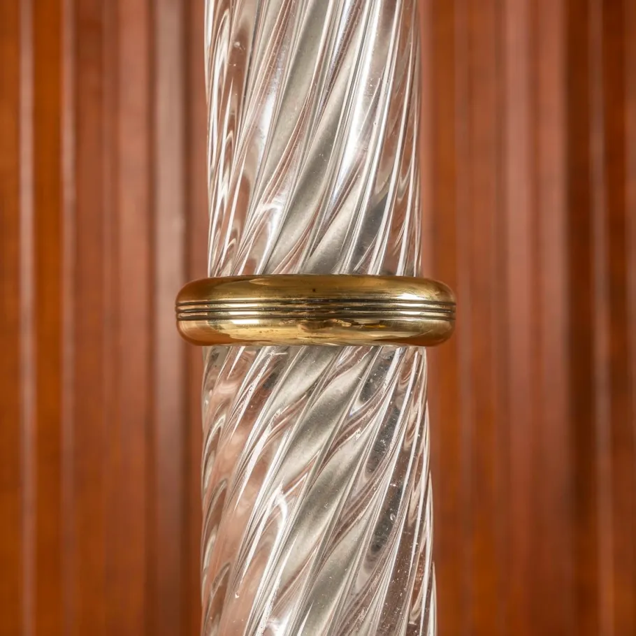 Outlet Pamono N502 Floor Lamp by Carlo Scarpa for Venini, Murano, Italy, 1930s