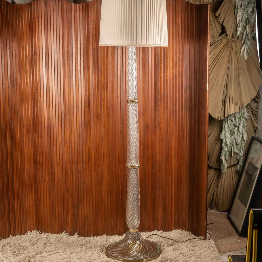 Outlet Pamono N502 Floor Lamp by Carlo Scarpa for Venini, Murano, Italy, 1930s
