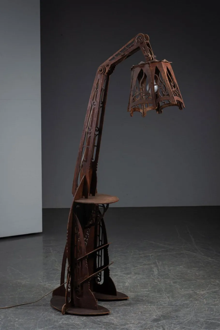 Hot Pamono Naive Amsterdam School Standing Lamp, 1920s