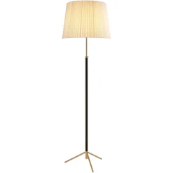 Online Pamono Natural and Brass Pie de Salón G1 Floor Lamp by Jaume Sans