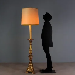 Sale Pamono Neoclassical Style Linden Floor Lamp, Italy, 20th Century