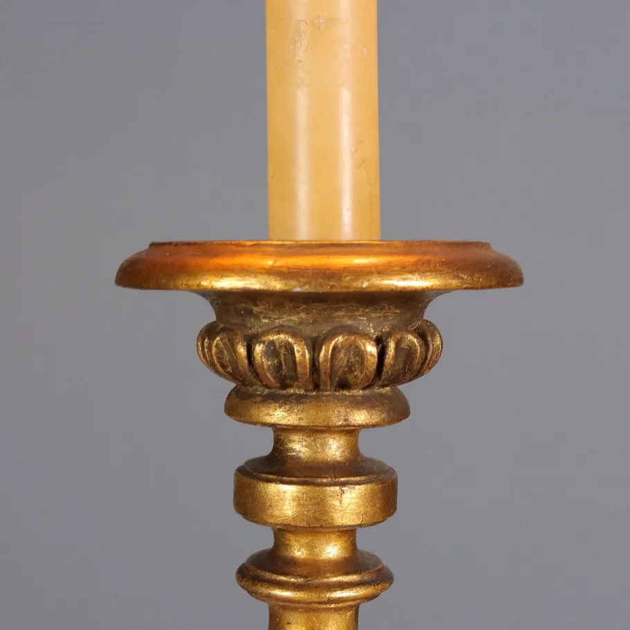 Sale Pamono Neoclassical Style Linden Floor Lamp, Italy, 20th Century