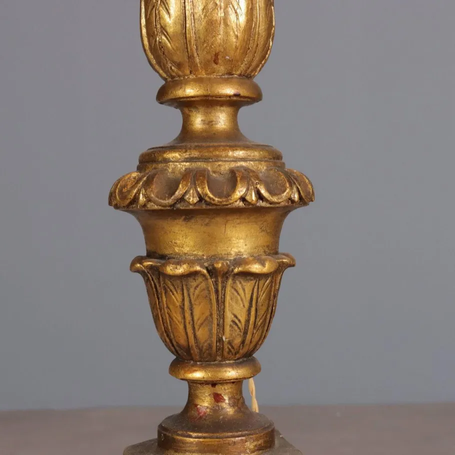 Sale Pamono Neoclassical Style Linden Floor Lamp, Italy, 20th Century