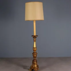 Sale Pamono Neoclassical Style Linden Floor Lamp, Italy, 20th Century
