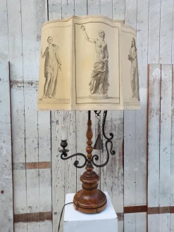 Best Pamono Neoclassical Table Lamp in Wrought Iron, 1950s