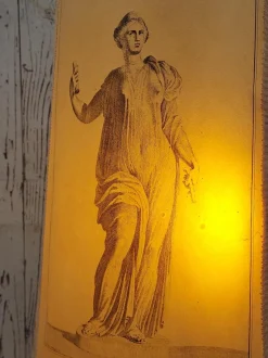 Best Pamono Neoclassical Table Lamp in Wrought Iron, 1950s