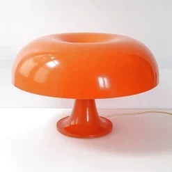 Best Pamono Nesso Table Lamp in Orange by Giancarlo Mattioli for Artemide, 1960s