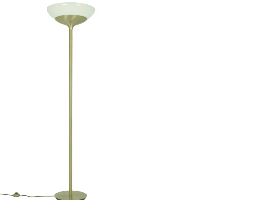 Sale Pamono Nickel-Plated Metal & Opaline Glass Aminta Floor Lamp by Emma Gismondi Schweinberger for Artemide, 1966