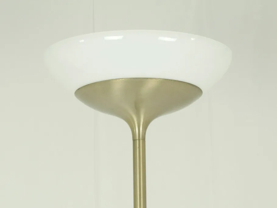 Sale Pamono Nickel-Plated Metal & Opaline Glass Aminta Floor Lamp by Emma Gismondi Schweinberger for Artemide, 1966