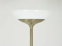Sale Pamono Nickel-Plated Metal & Opaline Glass Aminta Floor Lamp by Emma Gismondi Schweinberger for Artemide, 1966
