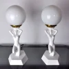 Clearance Pamono Nude Woman Ball Lamps by Onices Eth, 1980s, Set of 2
