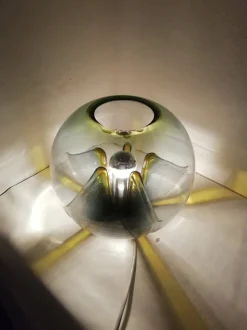 Best Pamono Nuphar Table Lamp in Green Glass by Toni Zuccheri for VeArt, Italy, 1970s