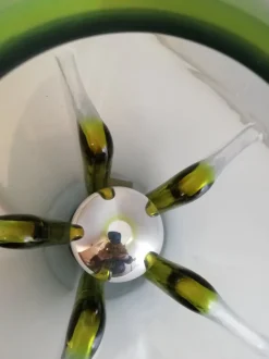 Best Pamono Nuphar Table Lamp in Green Glass by Toni Zuccheri for VeArt, Italy, 1970s