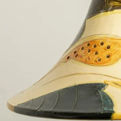 Best Pamono Ochre Blue Cream Orange Ceramic Cone Pendants, Denmark, 1970, Set of 2