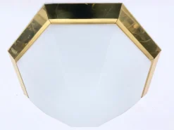 Best Pamono Octagonal Ceiling Lamp from Glashütte Limburg, 1970s
