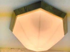 Best Pamono Octagonal Ceiling Lamp from Glashütte Limburg, 1970s