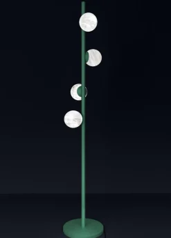 New Pamono Ofione Freedom Green Metal Floor Lamp by Alabastro Italiano