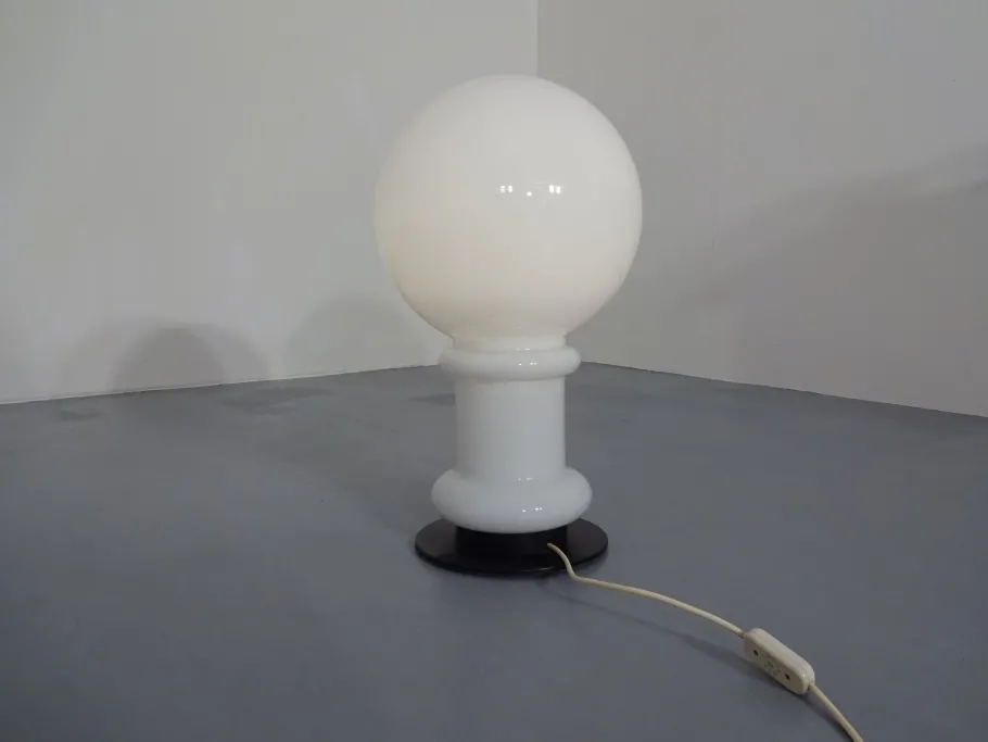 Sale Pamono Opal Glass Floor Lamp from Glashütte Limburg, 1960s