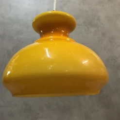 Sale Pamono Opaline Orange Ceiling Lamp, 1970s