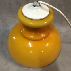 Sale Pamono Opaline Orange Ceiling Lamp, 1970s