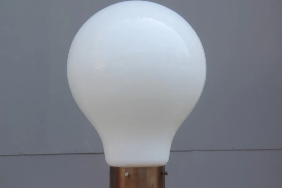 Online Pamono Orange & White Floor Lamp, 1960s