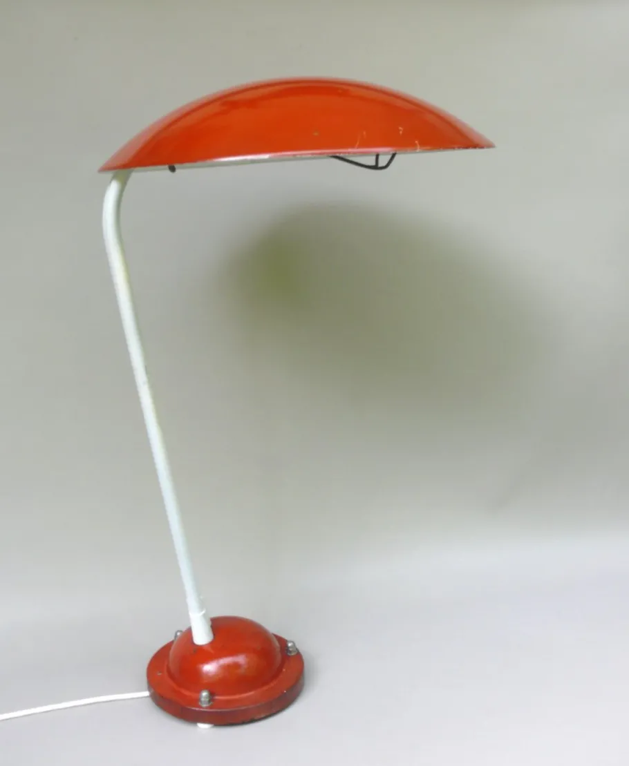 New Pamono Orange and Light Beige Outdoor Mushroom Lamp from Bega, 1950s